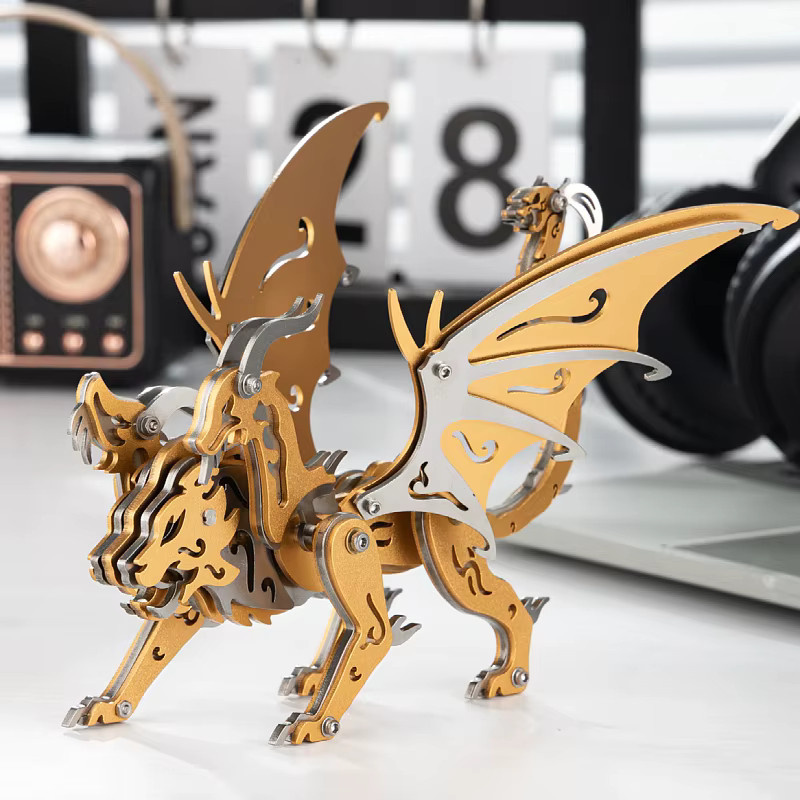MOKR Chimera 3D Metall-Puzzle, Fantasy, Metall, Orange - Bild 2
