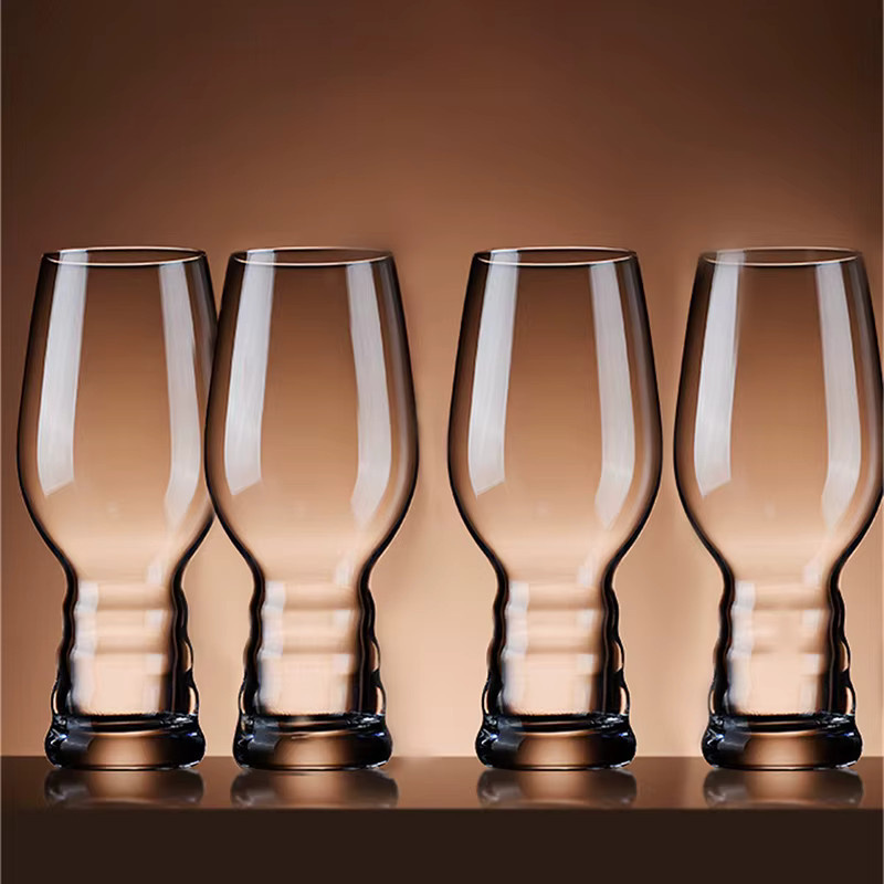 HeY LiLac Eli Belgisch inspiriertes Retro-Bierglas aus Glas, Lila Transparent, 500 ml - Bild 2