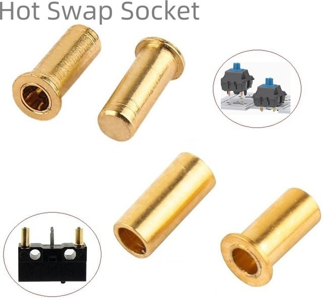 Corsair Hot Swap Socket für mechanische Tastaturen und Mäuse mit Gateron GTMX Gold Mikroschalter PCB Lötbuchse - Bild 1