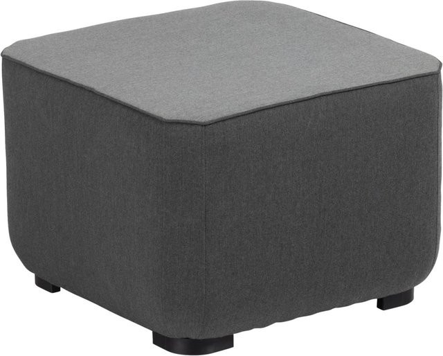 Kettler Universal Hocker Ego Cube in Grau meliert mit Polsterung B/T/H: 60 x 60 x 43 cm - Bild 1