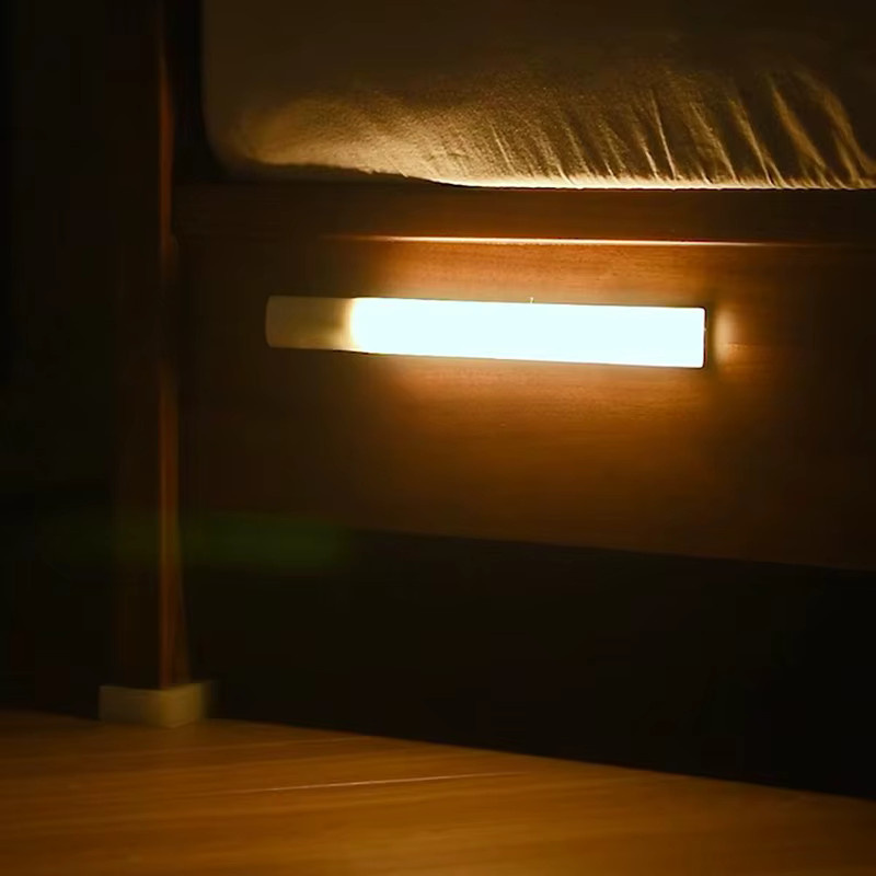 Shenzhi Tech LED Nachtlicht mit PIR-Bewegungssensor und Induktions-Magnetbefestigung, weiße Lichtleiste mit 3 Farbtemperaturen und wiederaufladbarem Akku für Schrank, Flur und Möbel - Bild 5