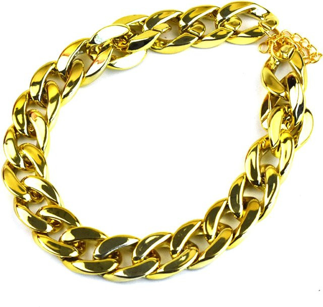 Goldkette Französischer Kampfhund Bully, S, mittelgroßes Hundehalsband - Bild 1