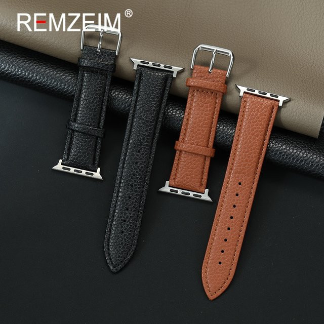 REMZEIM Uhrenarmband PU Leder, Unisex - Bild 1