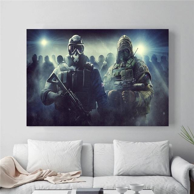 Rainbow Six Siege Leinwand Poster Art Wall Art Gallery-101 Wandbild Multicolor, Breite: 21 cm, Höhe: 30 cm, ohne Rahmen - Bild 1