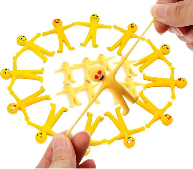 soulbao Bunte TPR Dehnbare Smiley Mini-Puppen, Fidget-Spielzeug - Bild 1