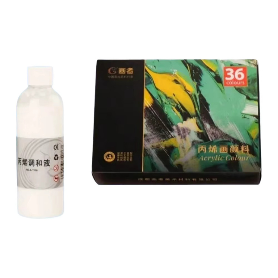 Acrylfarben Set in Multicolour mit 12 Farben à 12 ml und 100 ml Acrylmischung - Bild 3