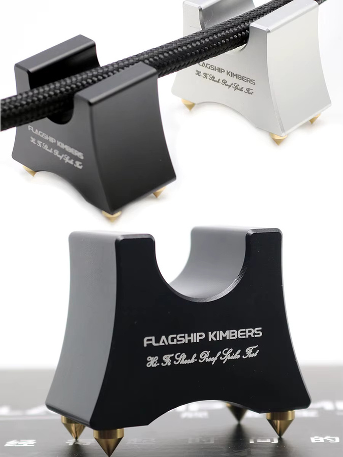 4er-Set Aluminium Audio Spikes zur Lautsprecher-Entkopplung in Schwarz oder Silber - Bild 1