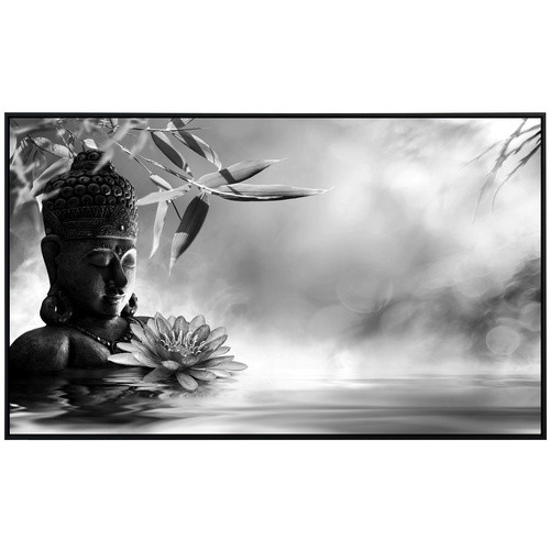 papermoon EcoHeat Infrarotheizung Buddha Figur mit Blume in Bunt mit Matt-Effekt, App-Steuerung und Überhitzungsschutz - Bild 1