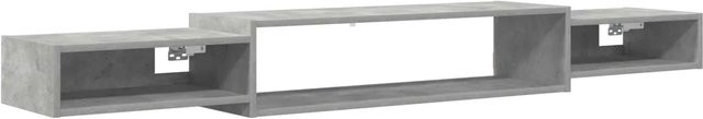 vidaXL Wandmontierter TV-Schrank Modern in Betongrau mit mattem Finish, B/T/H: 180 x 28 x 21 cm - Bild 1