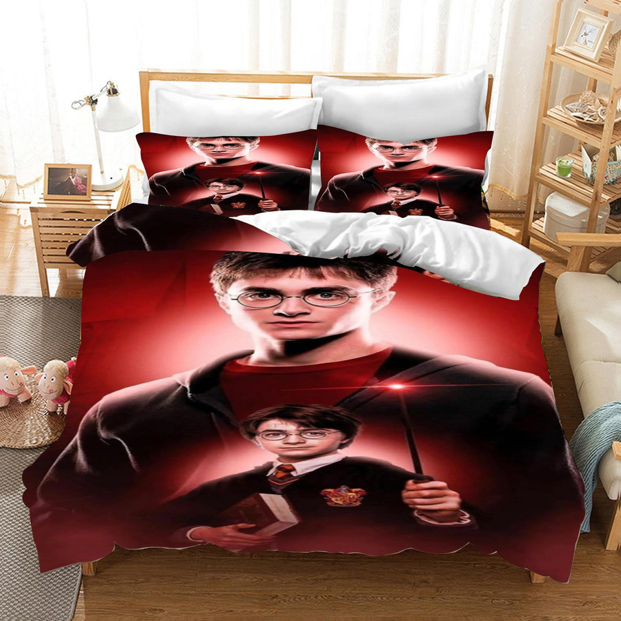 Somelli Harry Potter Bettwäsche-Set aus Polyester für Kinder, Queen Size, B/H: 203 x 228 cm - Bild 1
