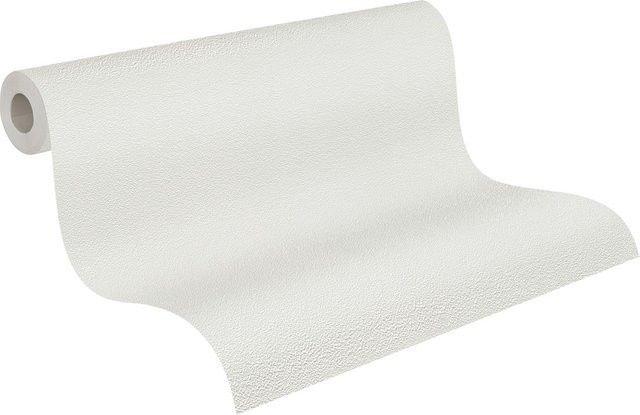 A.S. Création Vliestapete Weiß überstreichbar mit Struktur B/H: 53 x 1005 cm - Bild 1