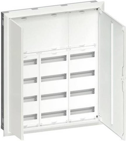 Hager FWU63N Feldverteiler für Hohlwände, 18 Reihen, Weiß, Einbau - Bild 1