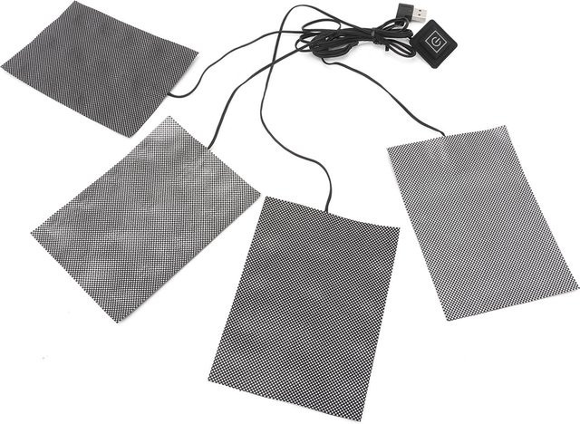 Elektrisches Kleiderheizkissen von Fishine mit Graphen-Technologie, 3 einstellbare Temperaturen, USB-betrieben, grau - Bild 1