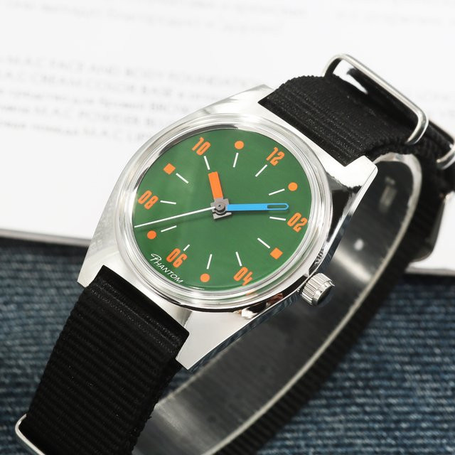 PHANTOM Armbanduhr, Handaufzug, Edelstahl, 36 mm, Herren - Bild 1