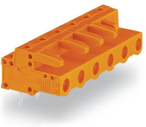 WAGO 232-868/045-000 Federleiste in Orange, 25 Stück - Bild 1