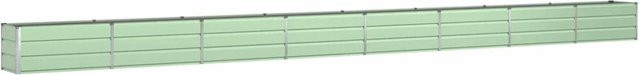 vidaXL Pflanzkübel aus verzinktem Stahl in Pastellgrün, B: 480 cm, T: 50 cm, H: 45 cm - Bild 1
