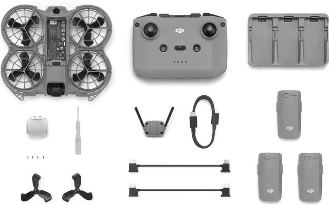 DJI Neo 2 Fly More Combo Quadrocopter mit 12 MP Action-Kamera in Schwarz/Grau - Bild 3