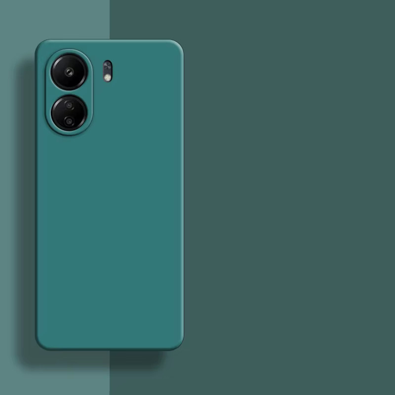 Flüssige Silikon-Handyhülle für Xiaomi Redmi 13C 4G in Schwarz - Bild 3