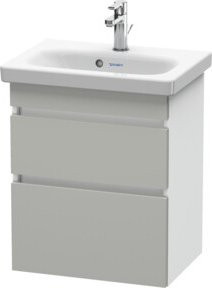 Duravit Waschtischunterschrank DuraStyle in Beige und Weiß, wandhängend, 2 Schubladen, B: 50 cm, T: 36,8 cm, H: 61 cm - Bild 1