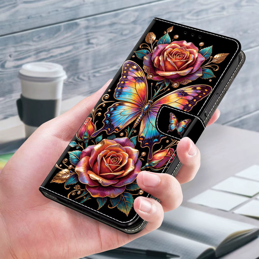 Magnetische Lederhülle im Flip-Design für Samsung Galaxy A-Serie (A02s, A03s, A10, A11, A51, A52, A52s, A53, A54, A55, A56, A57, A70, A70s, A71, A72, A73) 4G/5G - Bild 2