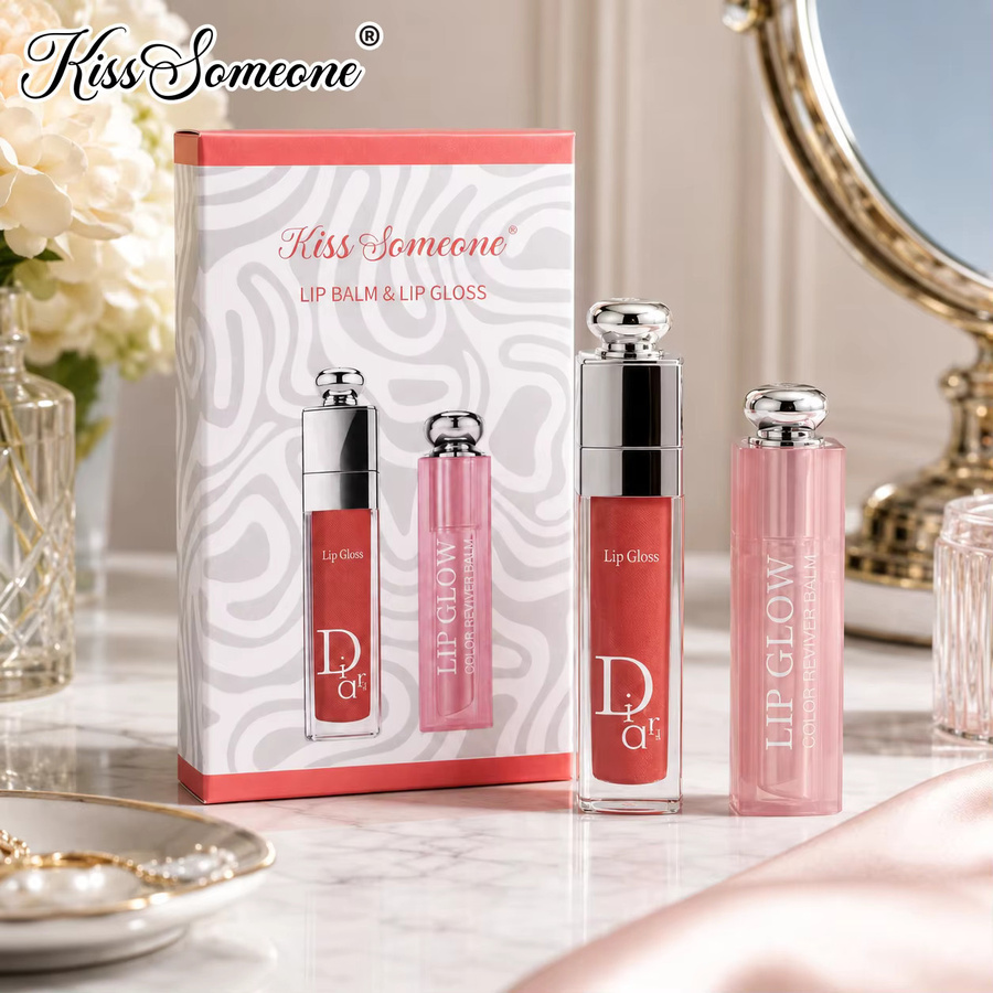 KissSomeone Lippenpflege-Set, Lippenöl und Lippenstifte, Matt, Unisex - Bild 1