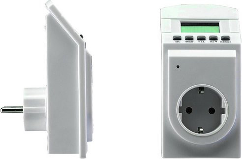 XIMAX Raumthermostat mit Display in Weiß aus Kunststoff, B/T/H: 6,5 x 13,0 x 8,0 cm - Bild 1
