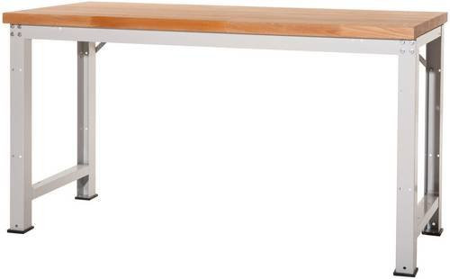 Manuflex WP4052.6011 Werkbank Anbaumodul in Resedagrün (RAL 6011), B: 180,0 cm, T: 70,0 cm, H: 84,0 cm - Bild 1