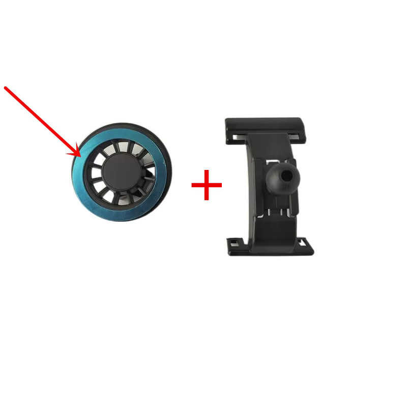 Magnetische Smartphone-Halterung aus ABS-Kunststoff für Audi Q7 4L (2006-2015), Farbe: Schwarz - Bild 2