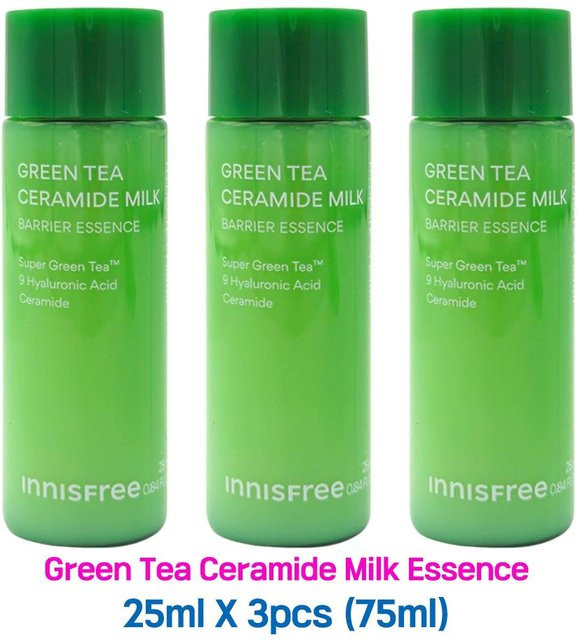 INNISFREE Green Tea Ceramide Milk Barrier Essence, 75 ml, Hyaluronsäure - Bild 1