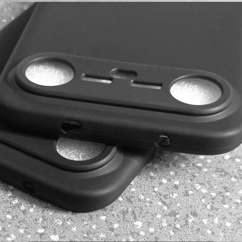 Tecno Spark Slim 4G Silikon Hülle in Schwarz Matt mit TPU Soft Slim Design - Bild 3