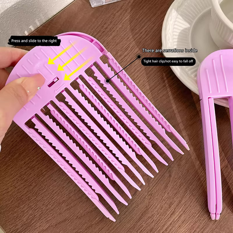 Haar Clip Styling Werkzeug für Pony und Flechten, Rosa - Bild 2