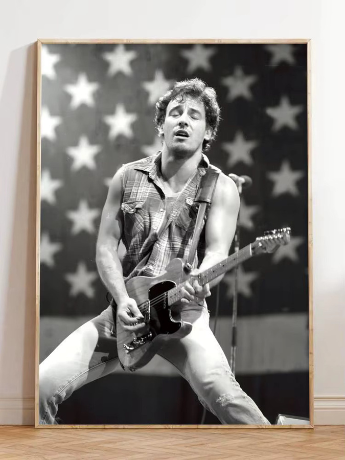 American Rock Bruce Legend S-Springsteen Poster selbstklebende Wanddekoration in White und Multicolour - Bild 6