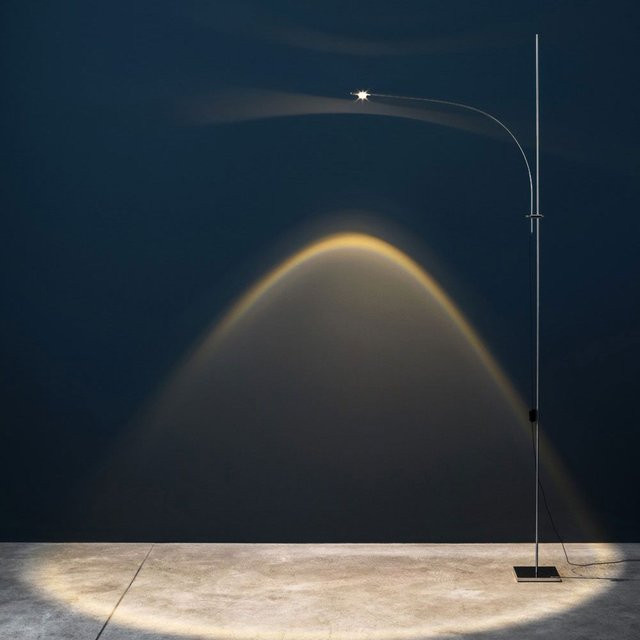 Catellani & Smith Uau Terra LED-Stehleuchte in Silber und Gold/Messing mit Glas und Metall - Bild 1