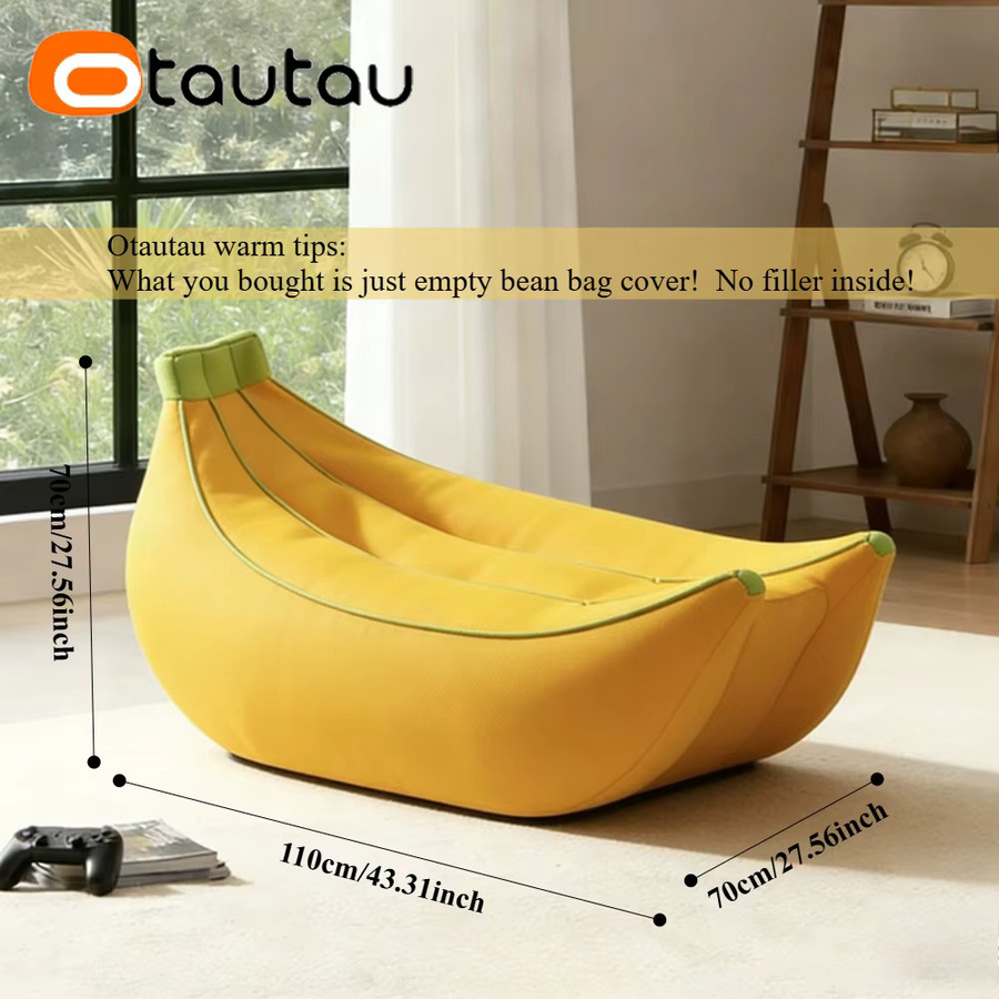 OTAUTAU Sitzsack-Lounger-Bezug aus Mesh für Pool und Schwimmbad, Farbe: Gelb (ohne Füllstoff) - Bild 3