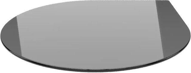 ECOfoxx Funkenschutzplatte Glasbodenplatte Tropfen T110 Schwarz - Bild 1