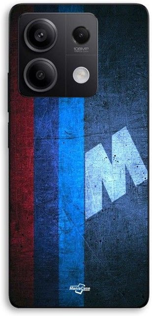 MANIACASE Handyhülle für Xiaomi Redmi Note 13 5G aus Silikon TPU mit BMW M Motiv in Schwarz und Multicolour - Bild 1