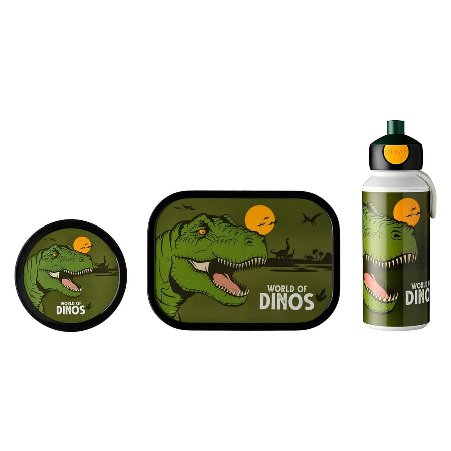Mepal Campus Lunchset 3-teilig mit Brotdose, Trinkflasche und Obstbox in Grün - Bild 2