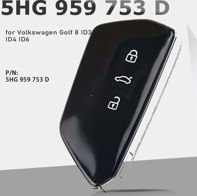 KEYECU Auto Schlüssel Fernbedienung für VW Golf 8 MK8 ID3 ID4 ID6 in Schwarz - Bild 1