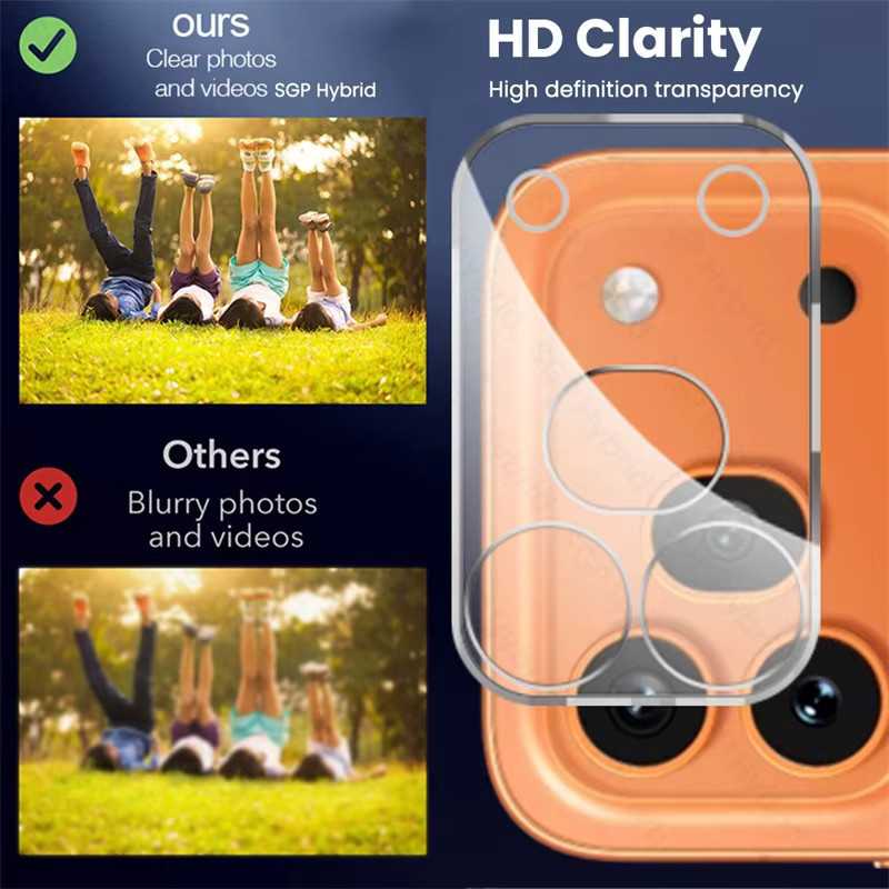 Honor 600 Pro 5G Kameraschutz aus gehärtetem Glas in Transparent, 3-teiliges Set mit integrierter 3D-Kameraabdeckung - Bild 5