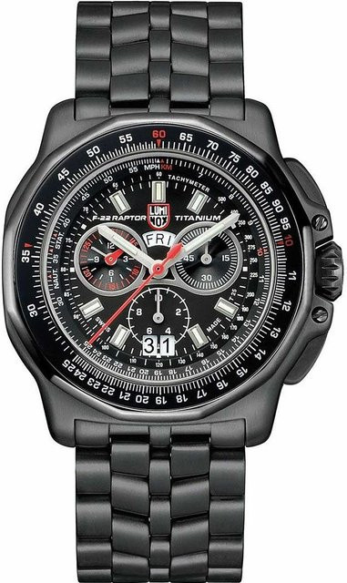 Luminox Chronograph, Titanium, Quarz, 44 mm, Herren, Schwarz - Bild 1