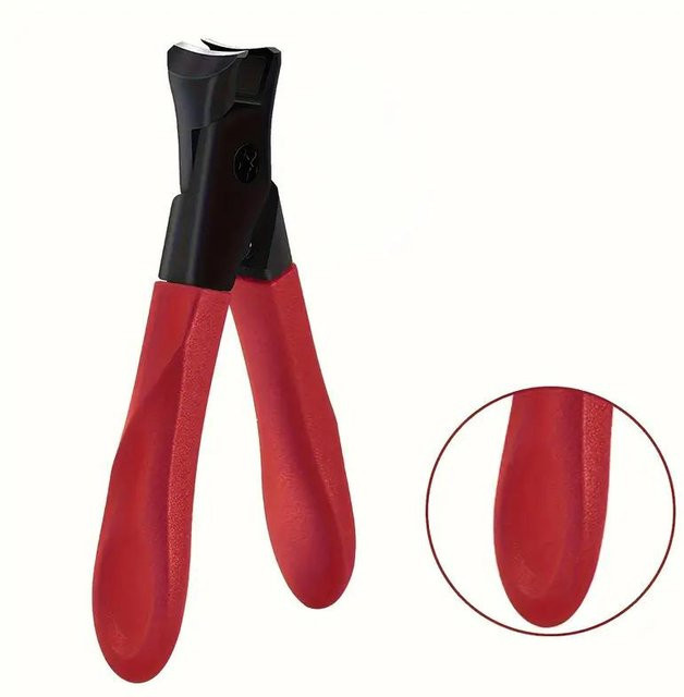 QUEYEA LOVE Nagelknipser für dicke Nägel, Rot, Unisex - Bild 1