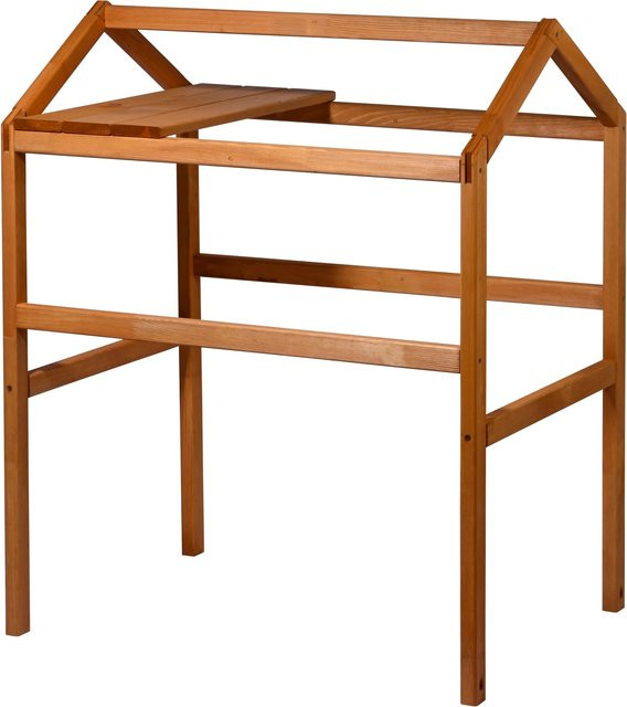 Dobar Pflanzturm-Aufsatz Kubus 2.0 mit Ablage in Hellbraun, B: 54 cm, H: 74 cm - Bild 1