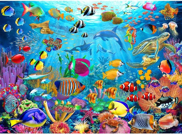 KAYOU Ozean Unterwasserwelt Puzzle, 1.000 Teile - Bild 1