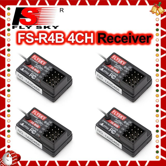 FLYSKY FS-R4B 4-Kanal 2,4G Mini PWM Empfänger, 1/2/4 Stück Set - Bild 1