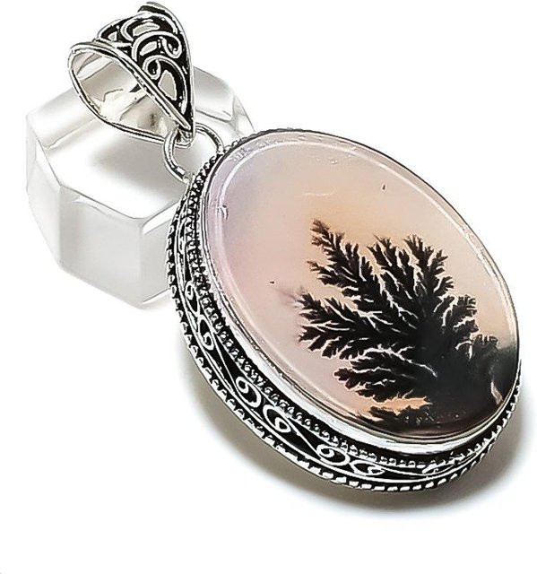 Copperjewels Anhänger, Dendrit-Opal, 925 Silber, Unisex - Bild 1
