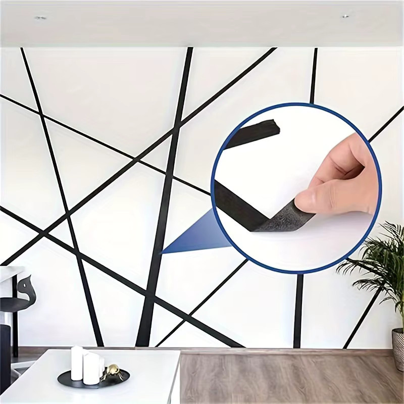 Schwarzes Abdeckband als leicht entfernbares Klebeband für Kunsthandwerk, Bau und Renovierung, 1 Rolle - Bild 6