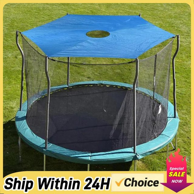 APWIKOGER Trampolin-Überdachung in Blau, UV-beständiger und wasserdichter Sonnenschutz für deinen Outdoor-Spielplatz - Bild 1