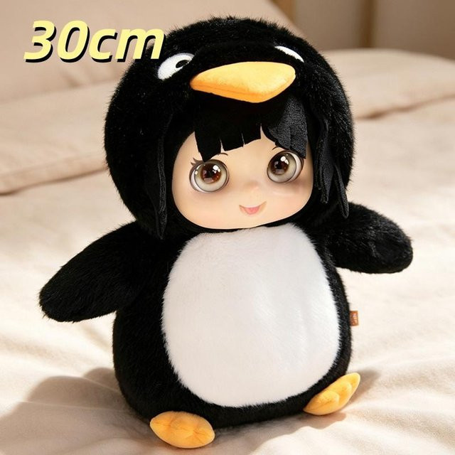 Arknights Pinguin Cosplay Plüschtier, Schwarz Grau, ab 18 Jahre - Bild 1