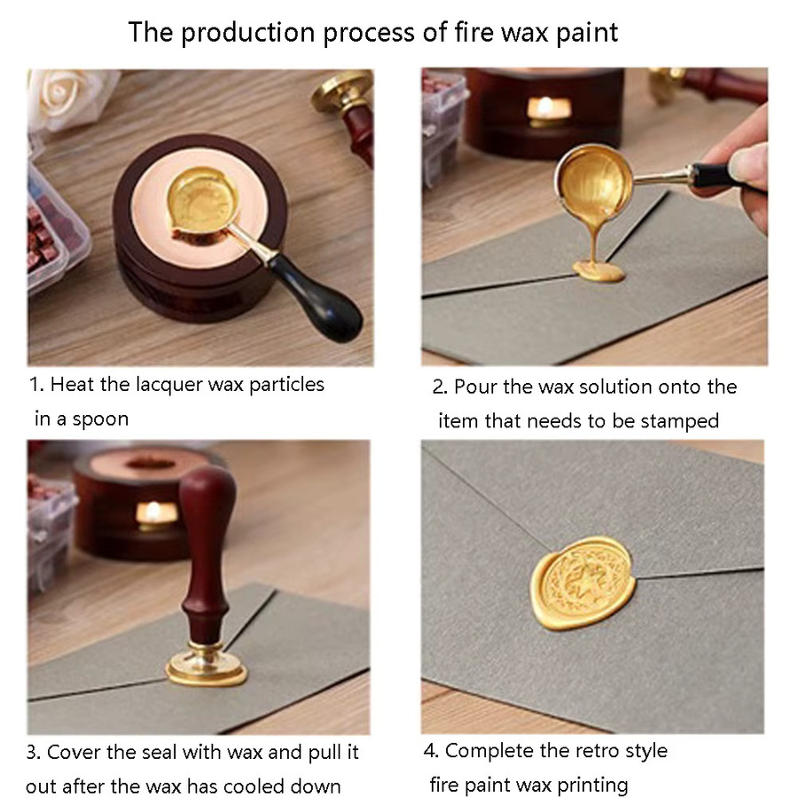 500g Versiegeltes Wachs in Mehrfarbig für DIY Stempel und Dekorationen von Hochzeitseinladungen und Briefen - Bild 1