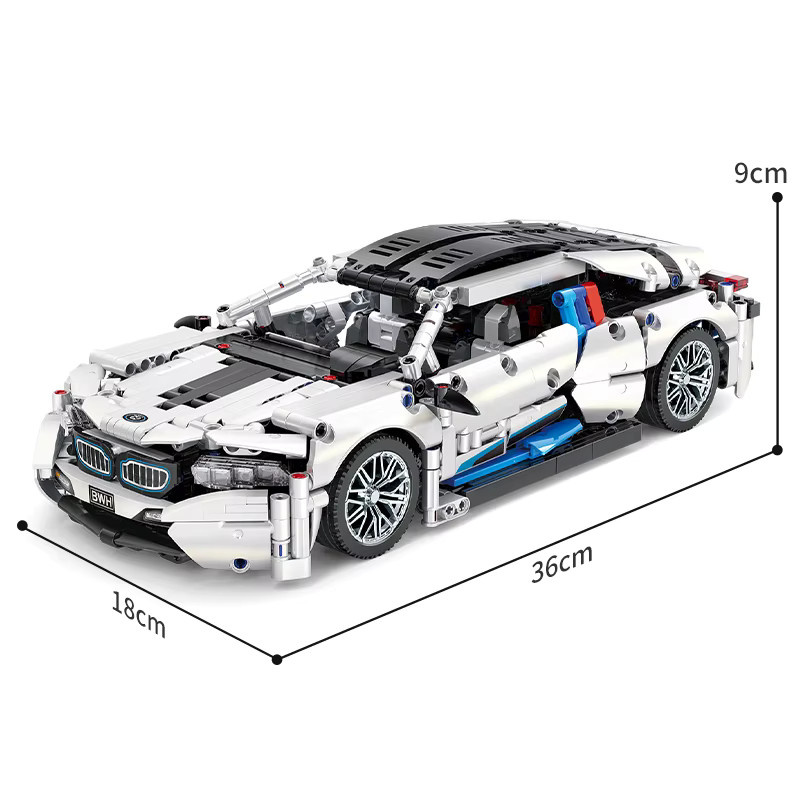 HUATEC Rennwagen-Bausatz, Modellauto, 1:14 Maßstab, 1208 Teile - Bild 6